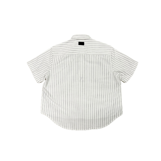 Pinstripe League Shirt White