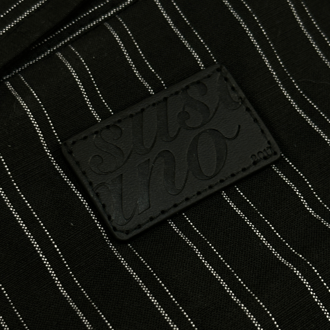 Pinstripe League Shirt Black