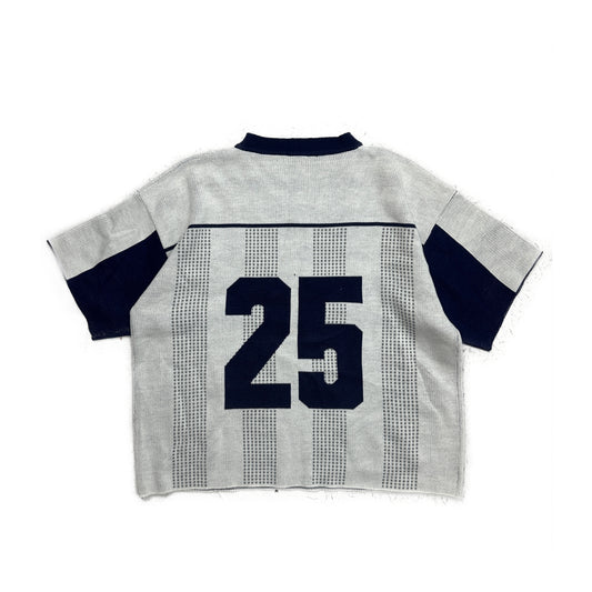 White Knitwear Jersey Short