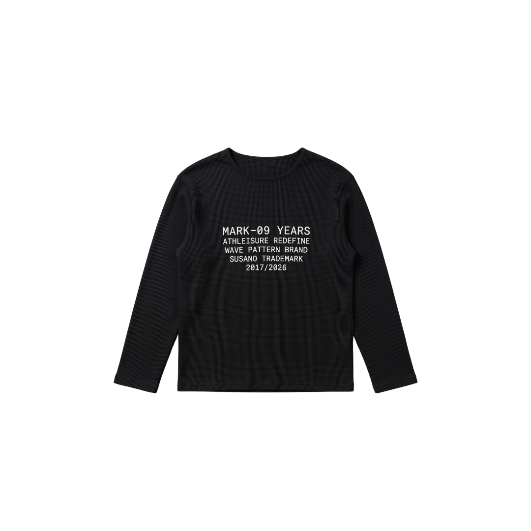 Black Waffle Tee 9 Years