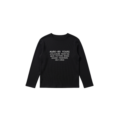 Black Waffle Tee 9 Years
