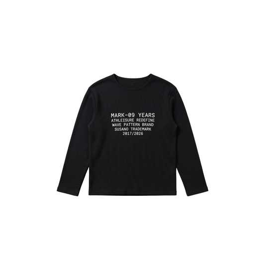 Black Waffle Tee 9 Years