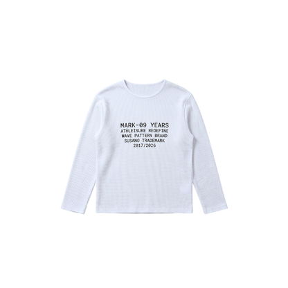 White Waffle Tee 9 Years