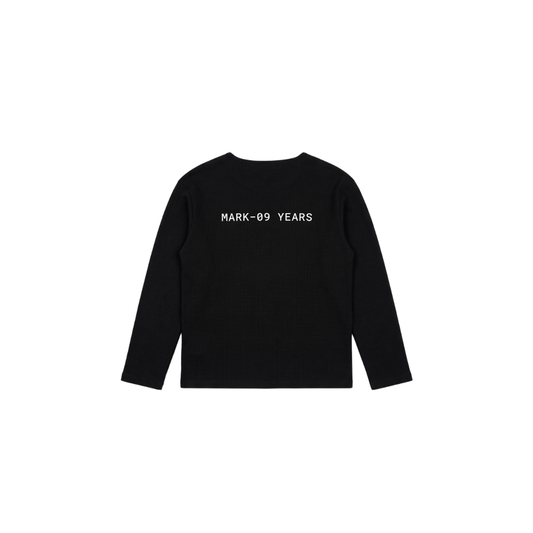 Black Waffle Tee 9 Years