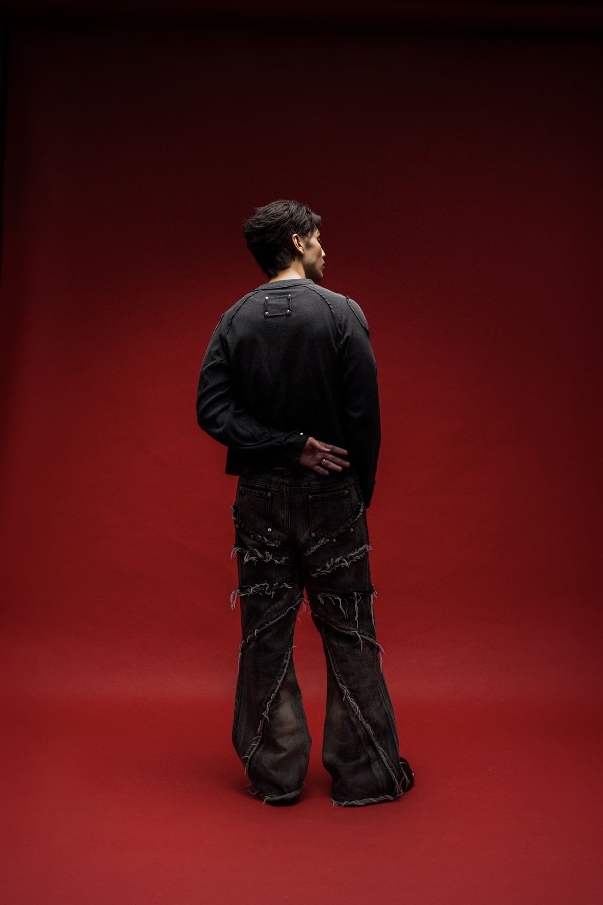 Paneled Flared Pants [07]