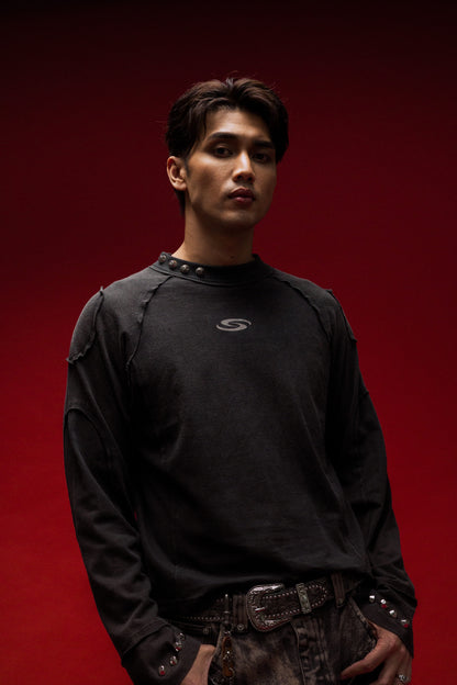 Washed Waffle Tee [01]