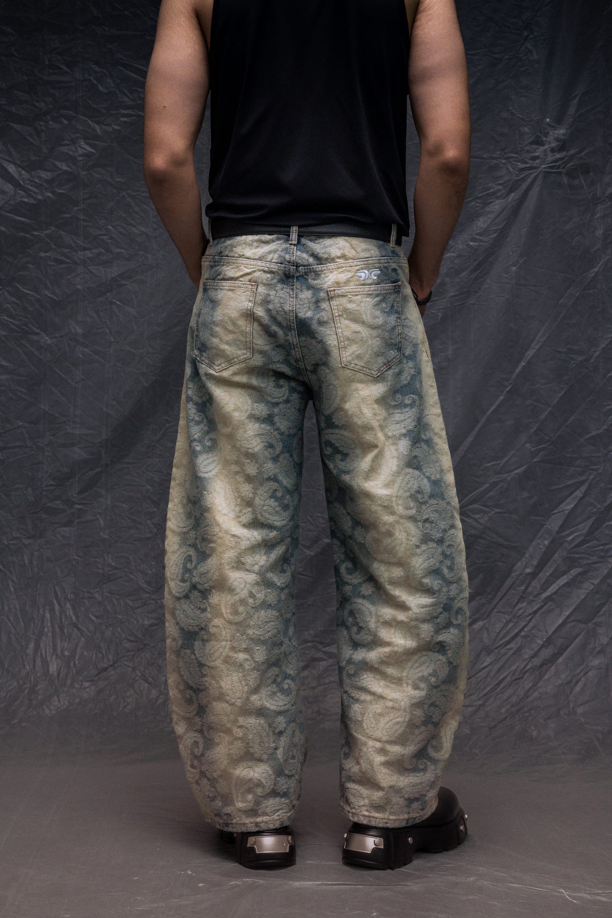 Paisley Jacquard Denim Jeans