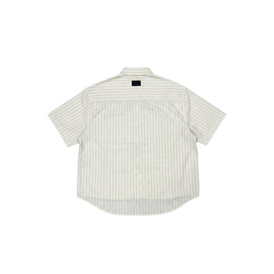 Pinstripe League Shirt Peach