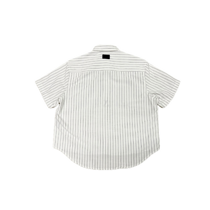Pinstripe League Shirt White