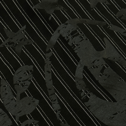 Pinstripe League Shirt Black