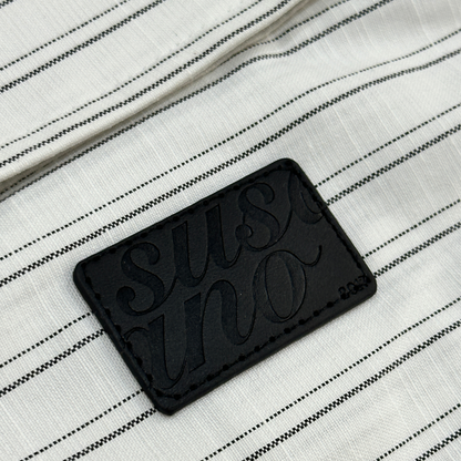 Pinstripe League Shirt White