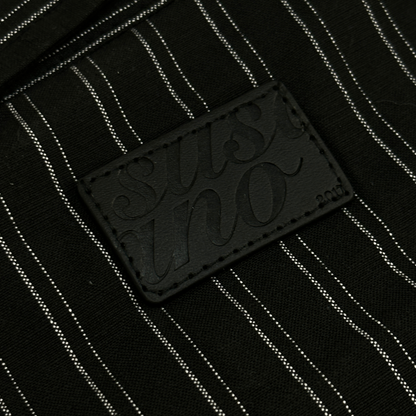 Pinstripe League Shirt Black