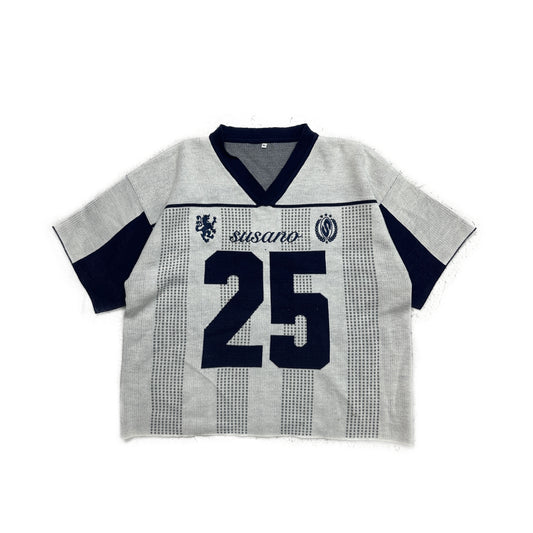 White Knitwear Jersey Short