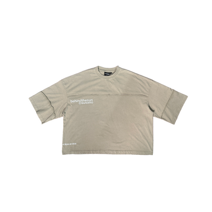 [NEW] Behind The Sun Washed Distress Tee Beige
